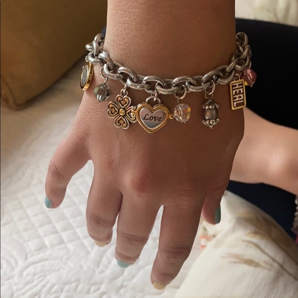 Brighton Breast Cancer Charm Bracelet - Picture 2 of 5